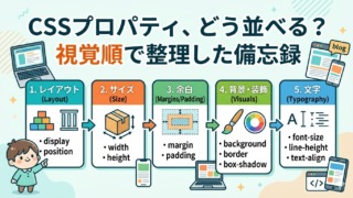 CSSプロパティはどう並べると見やすい？視覚順で整理した備忘録
