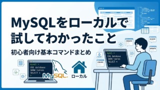 MySQLをローカルで試してわかったこと 初心者向け基本コマンドまとめ