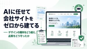 AIに任せて会社サイトをゼロから建てる ── デザインの難所をどう越え、品質をどう守ったか