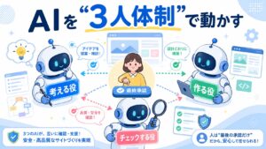 サイトを作るAIを「3人体制」にした話——３賢者の役割分担と、その後の進化