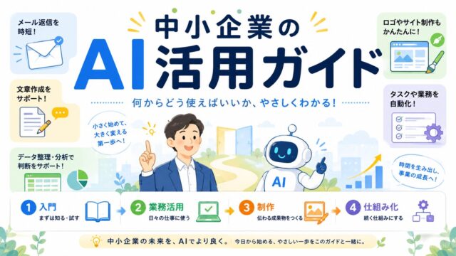 中小企業のAI活用ガイド｜何から始める？業務別の使い方まとめ