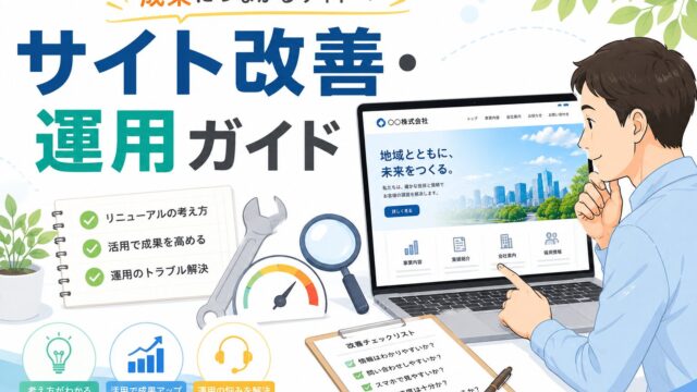 Webサイト改善・WordPress運用ガイド｜作り方と直し方