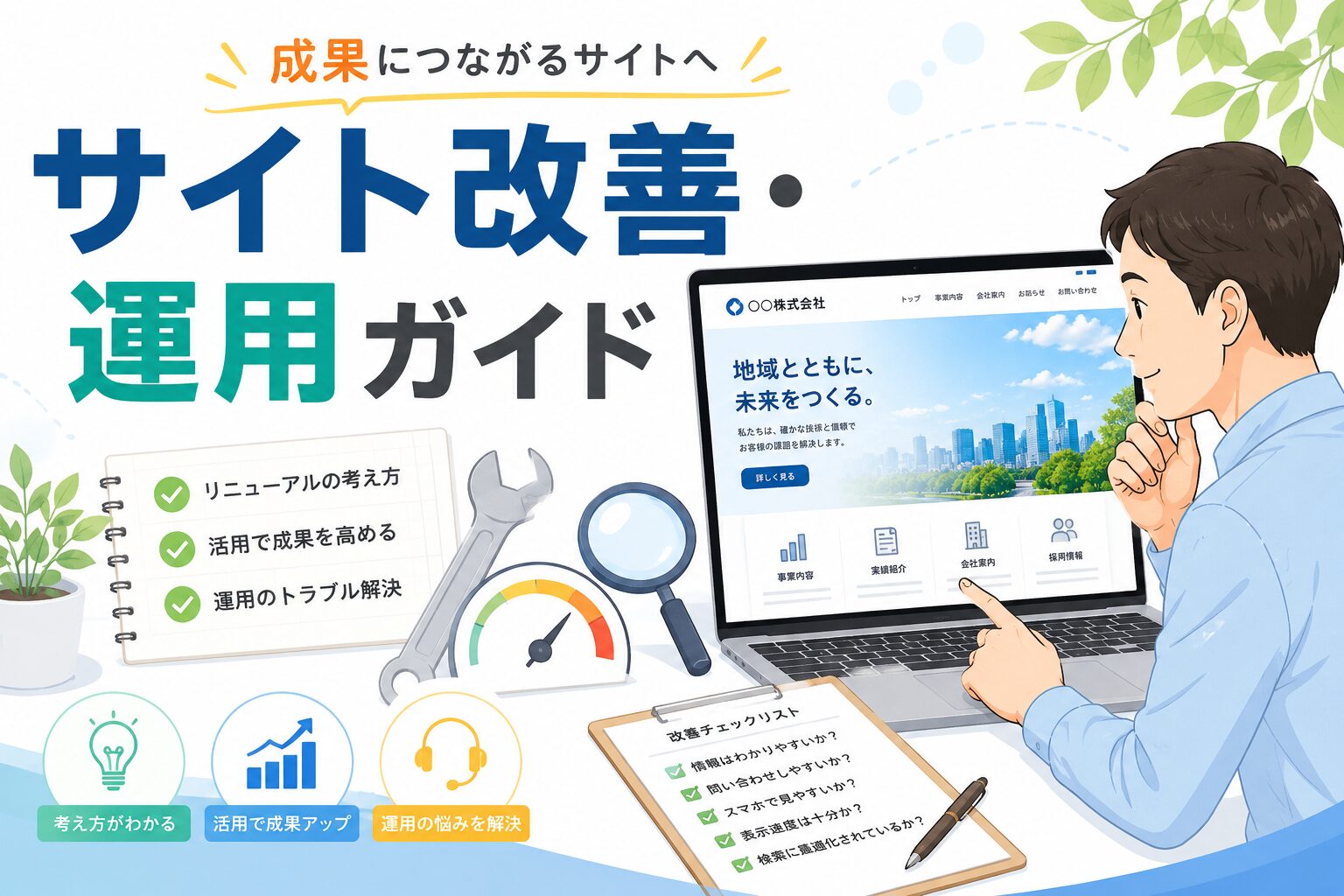 Webサイト改善・WordPress運用ガイド｜作り方と直し方