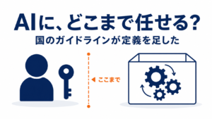 AIエージェントを社内で使う前に｜国のガイドライン改訂と、うちが決めた5つの線引き