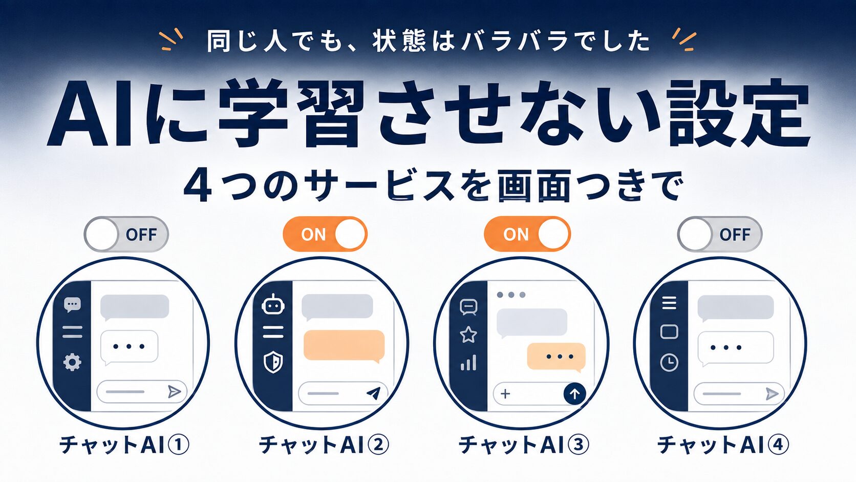 ChatGPTに学習させない設定｜Gemini・Claudeも実際の画面で解説