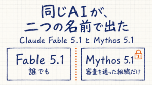 Claude Fable 5.1とMythos 5.1｜中身は同じで、違うのは安全装置だけ
