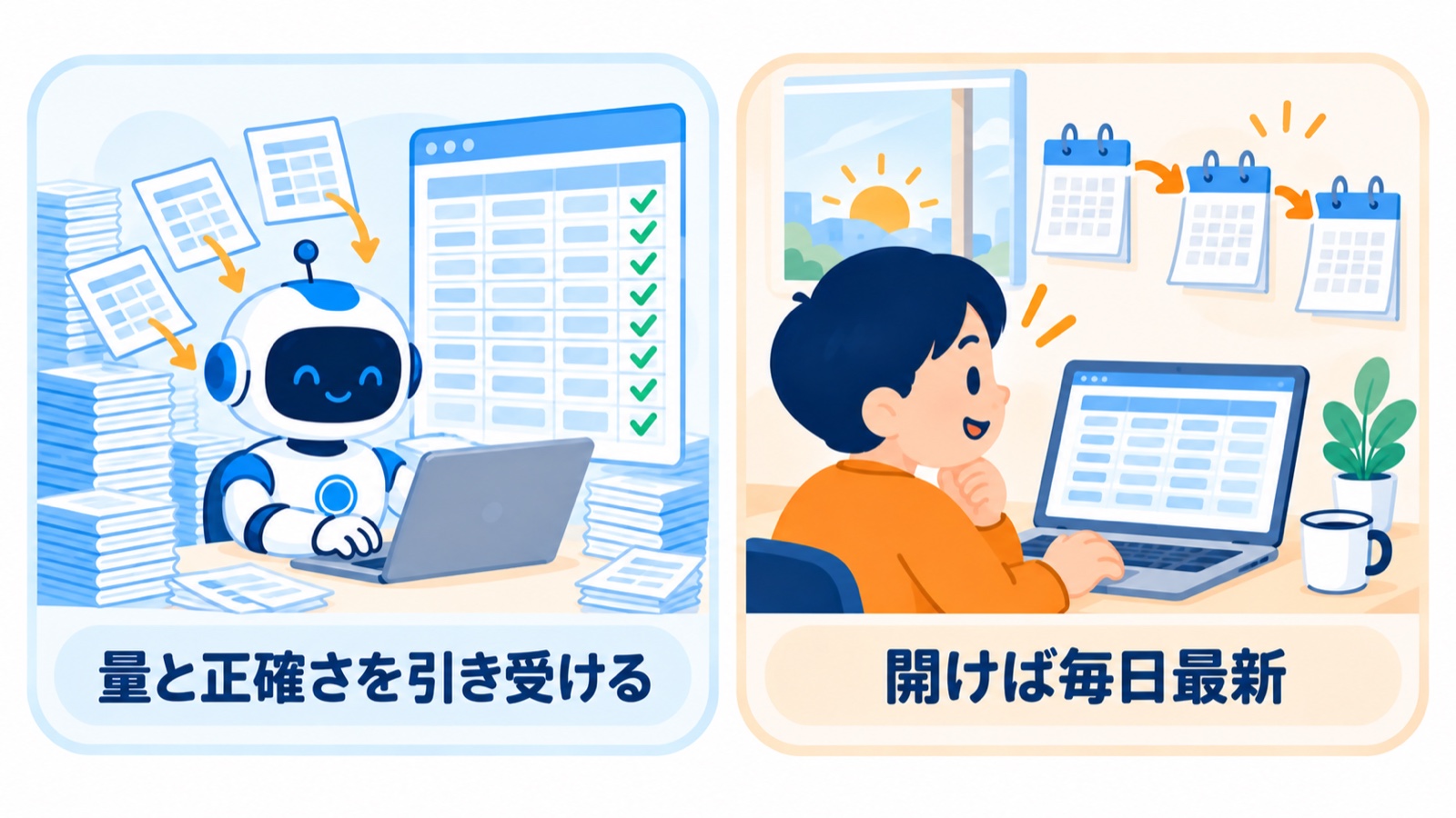 AIが量と正確さを引き受け、開けば毎日最新の一覧が見える