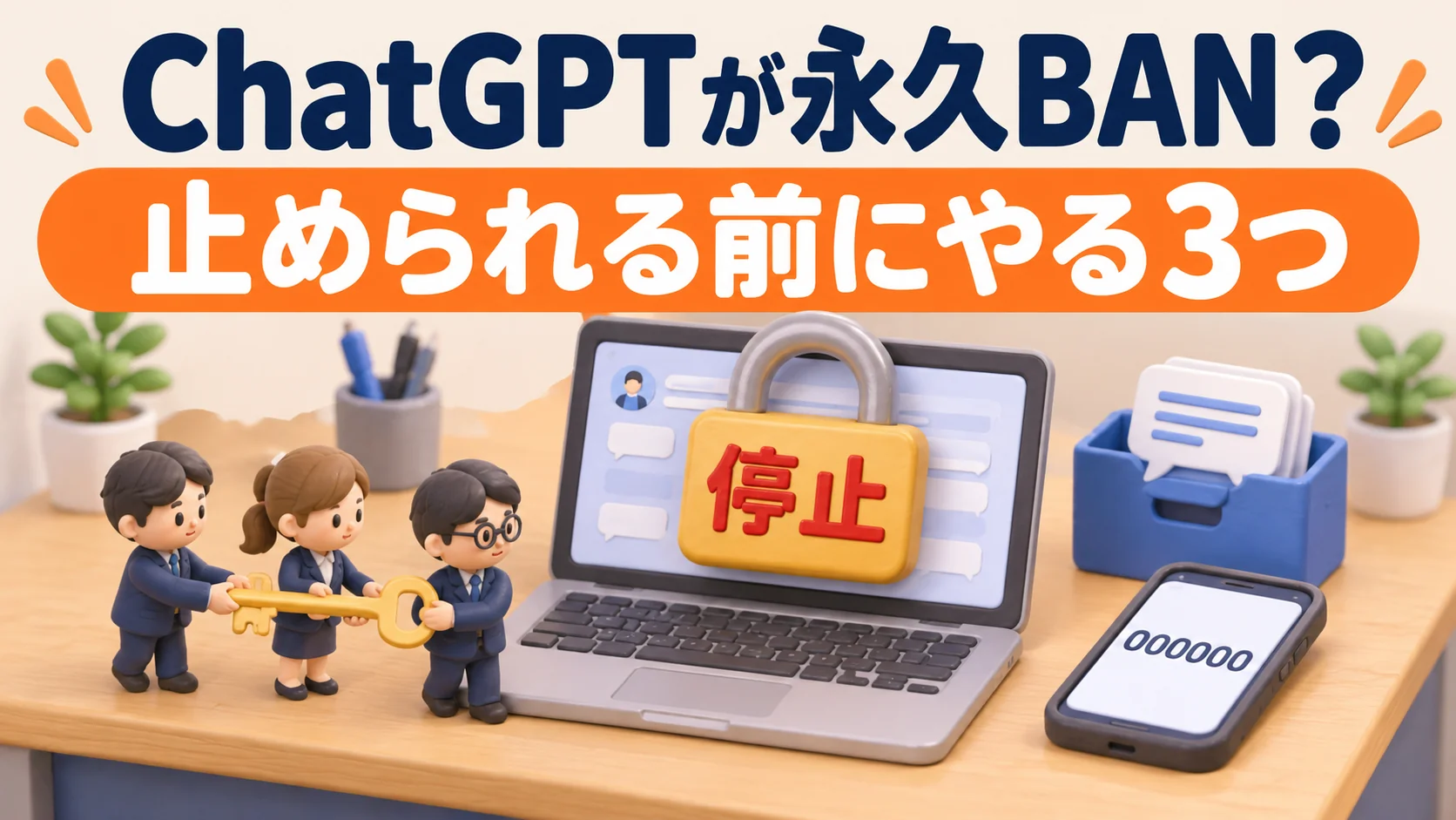 ChatGPTが永久BAN？アカウント停止の理由と止められる前にやる3つ