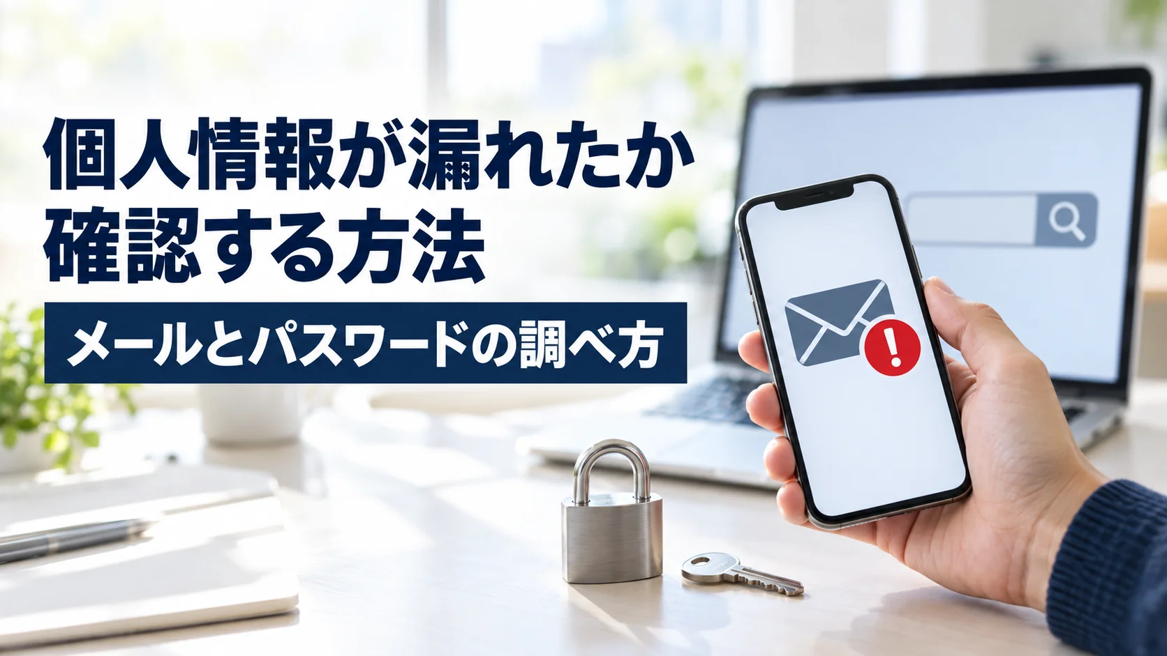 個人情報が漏れたか確認する方法｜メールとパスワードの調べ方